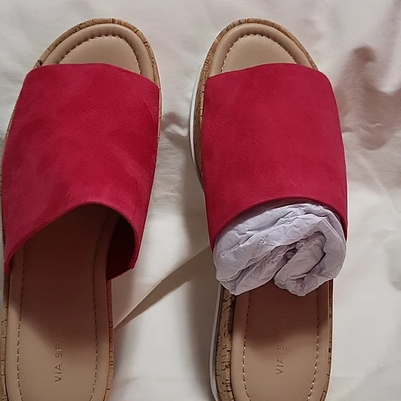 VIA SPIGA WEDGE SLIDES - Picture 2 of 5